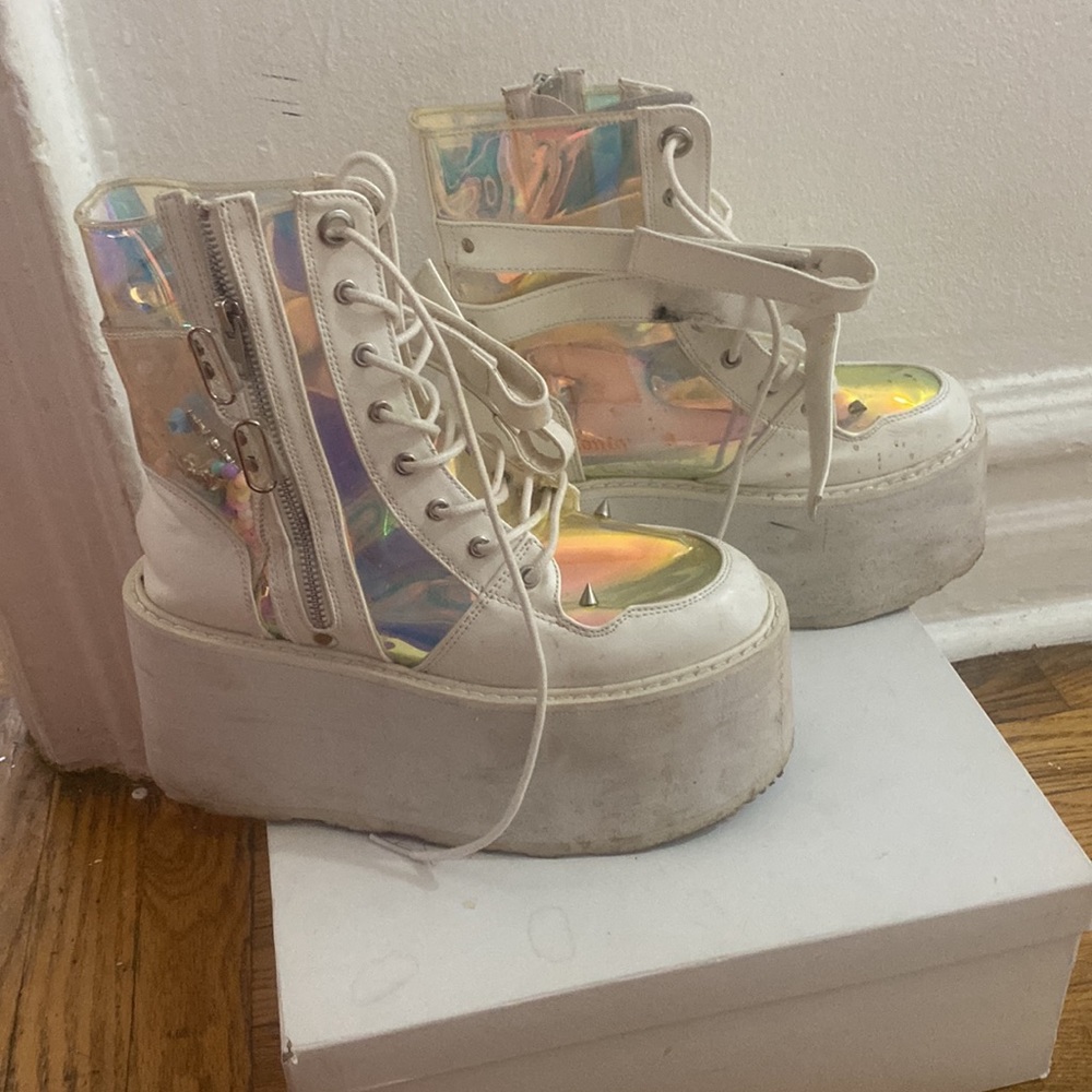 Translucent Candi Platform Boots For Festivals, R… - image 2